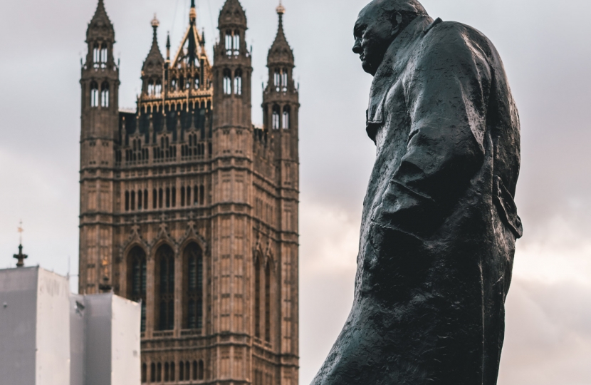 Winston Churchill Statue in Parliament Square